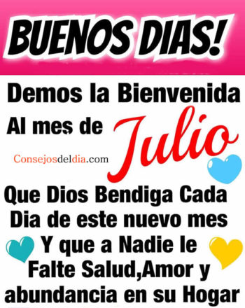 mes de julio